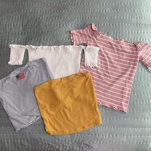 Bundle of Off-Shoulder Tank Tops by Schein and Other Brands